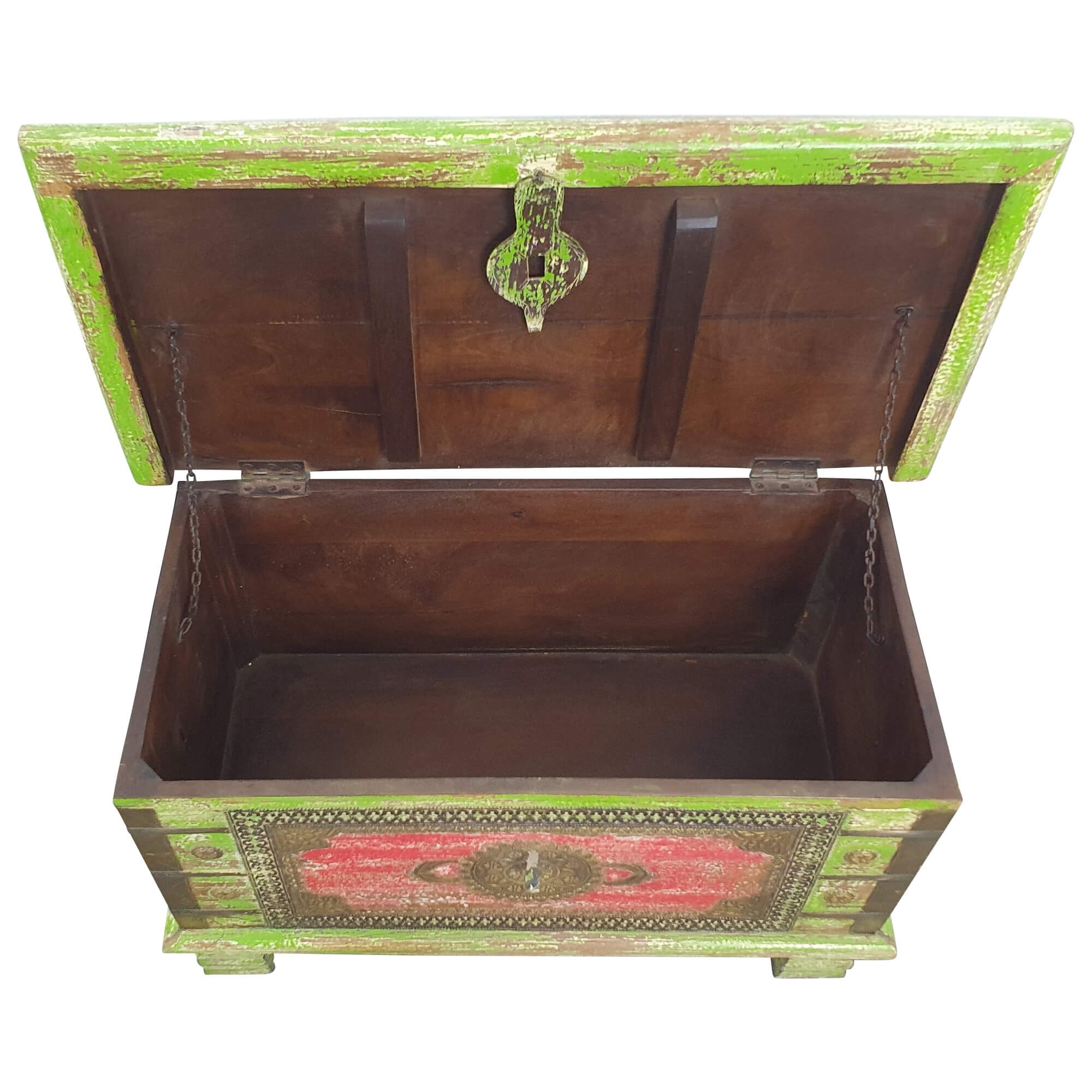 Holztruhe Vintage Truhe Holz Shabby Kiste Holzkiste Box Lagerung Massiv Unikat 3