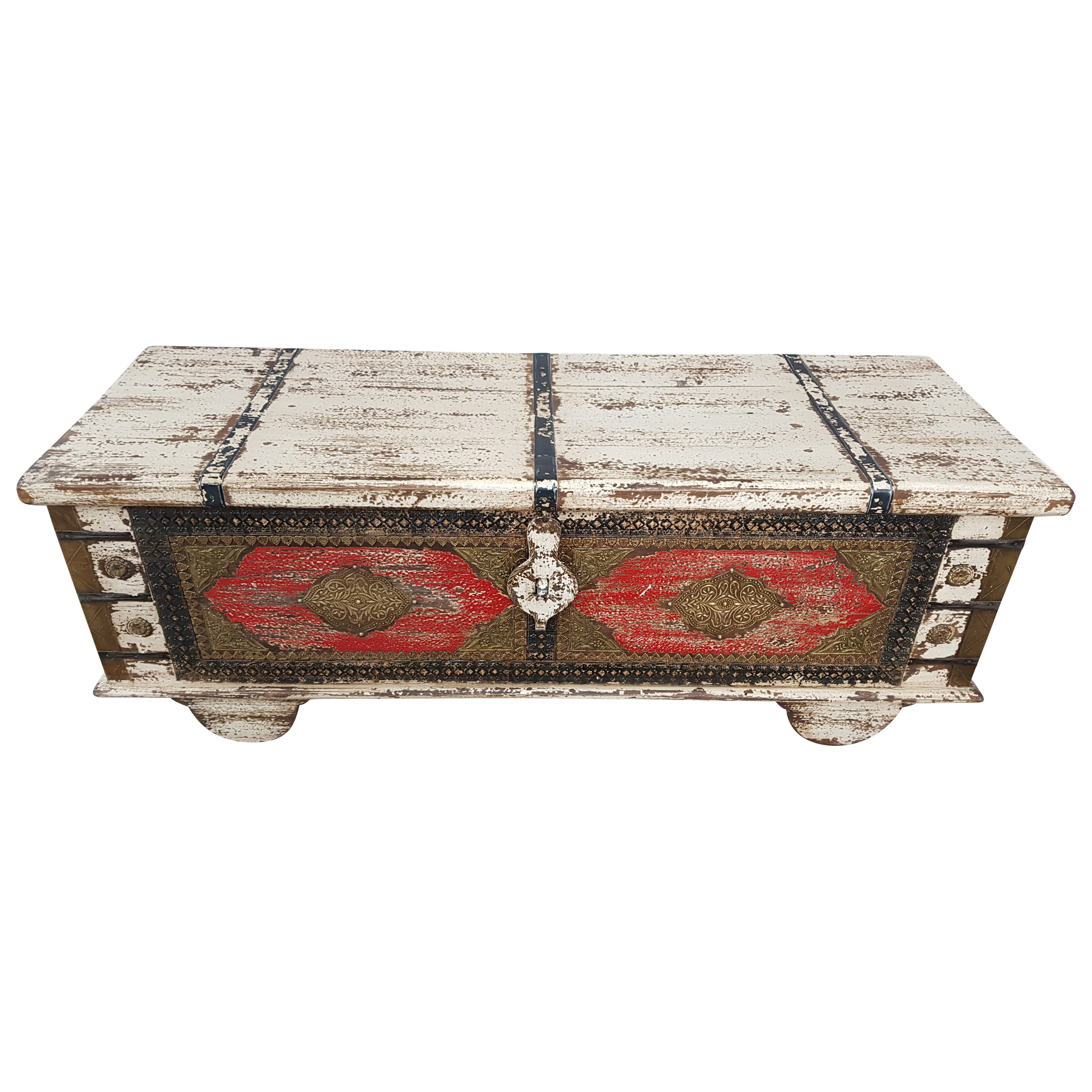 Truhe Kiste Holztruhe Vintage Massiv Box aus Altholz Antik Handarbeit Unikat 7