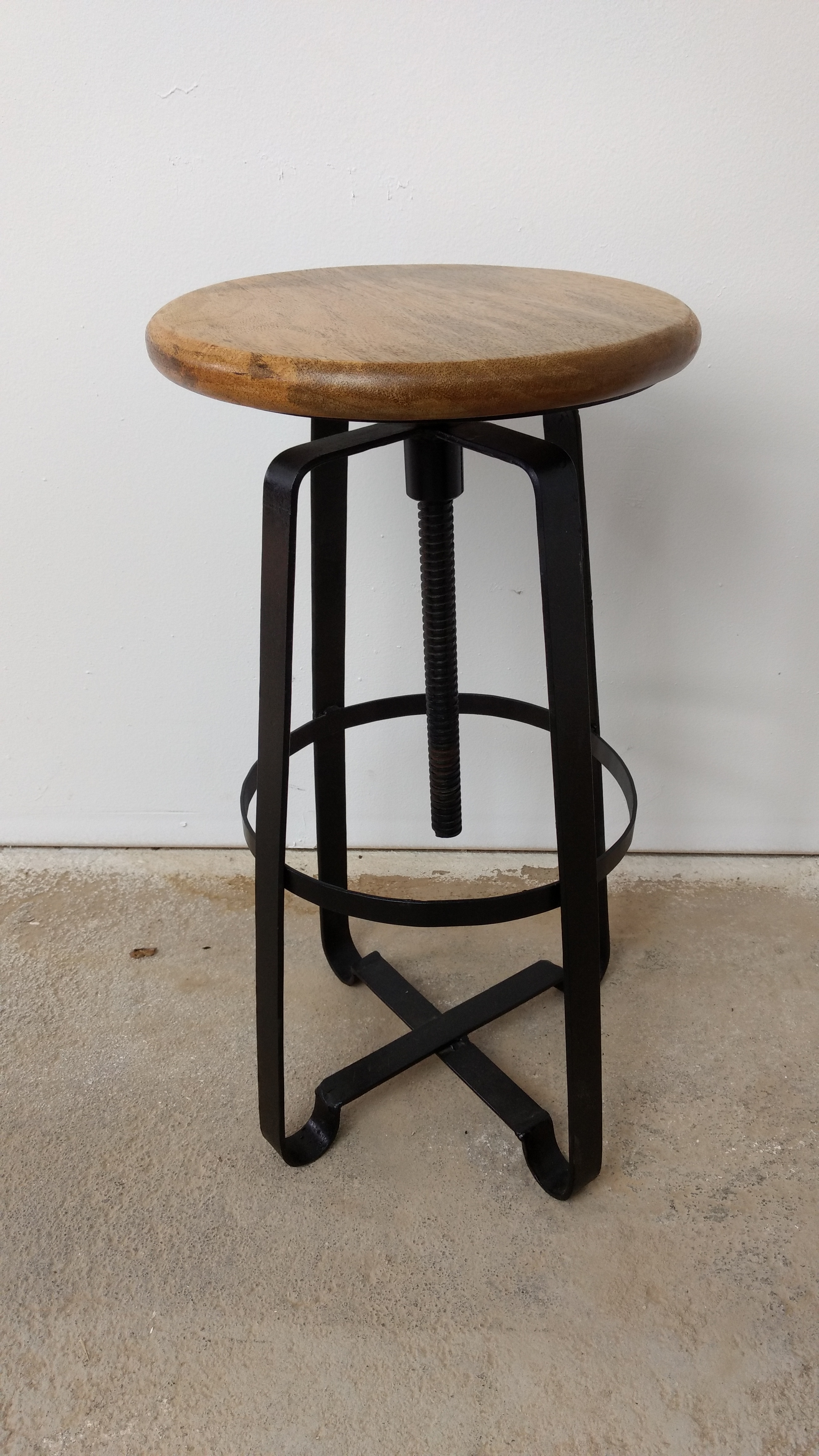 Barhocker Bar-Stuhl Tresen-Hocker Drehhocker Drehbar Lounge Art Industrie Design