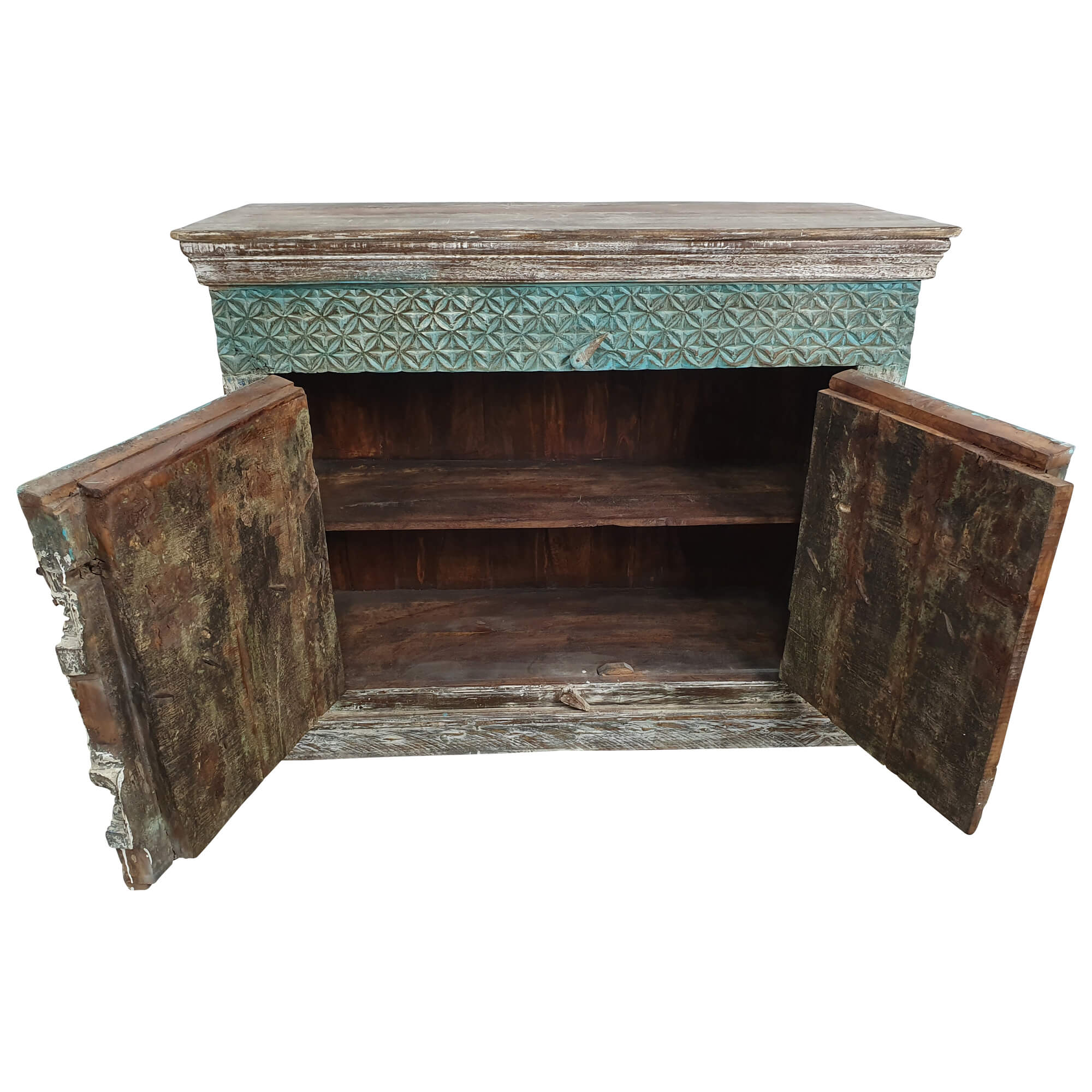 Kommode Sideboard Anrichte Damachiya Vintage Taste of India Alt Antik Unikat 2