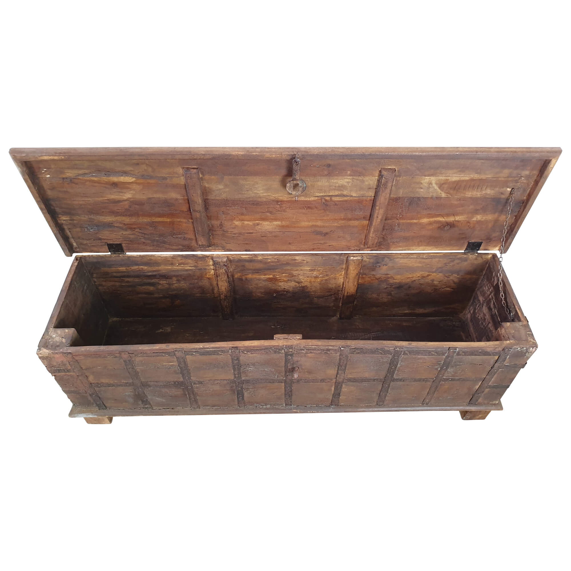 Truhe Kiste Holztruhe groß Vintage Massiv Box aus Altholz Alt Unikat