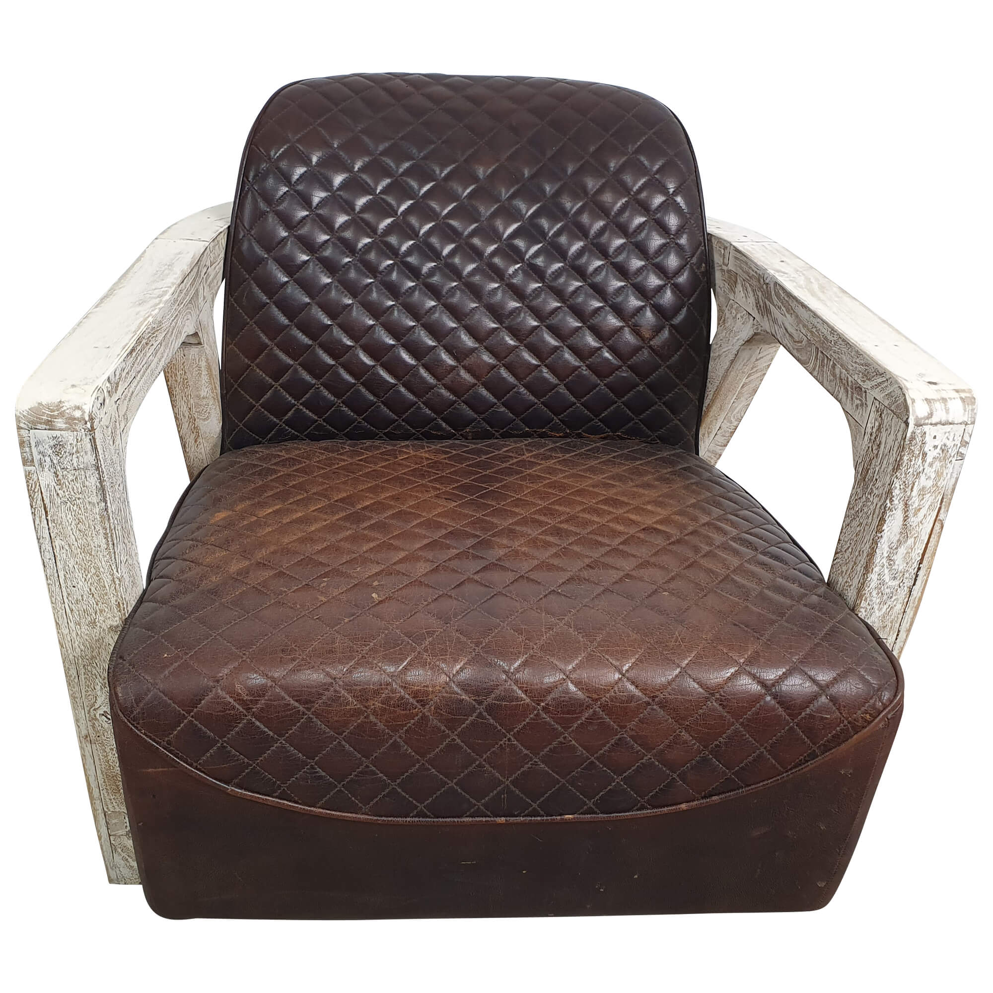 Clubsessel Loungesessel Lehnsessel Gepolsterter Sessel aus Holz Design
