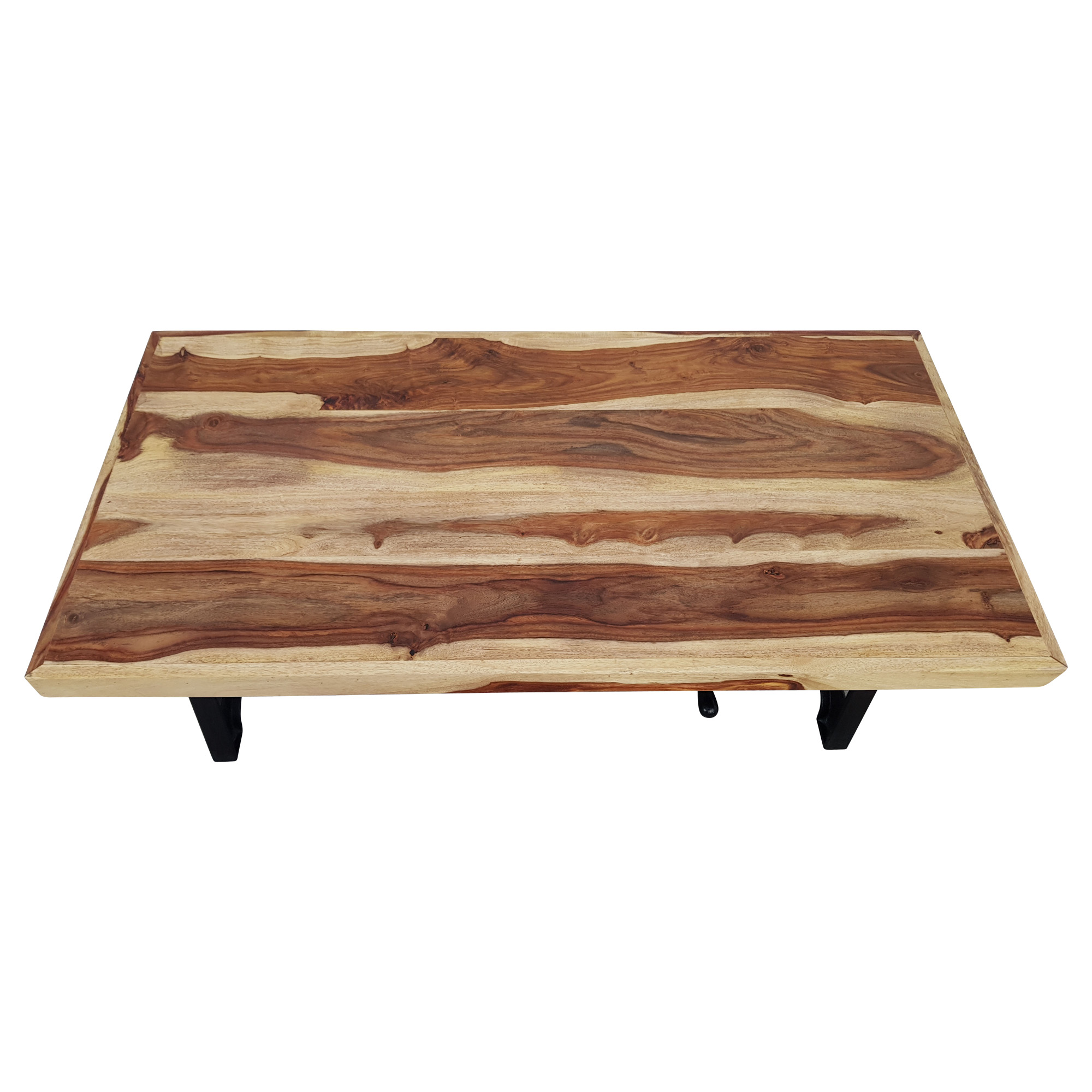 Couchtisch Sheesham höhenverstellbar Kurbel Wohnzimmertisch Vintage Crank Table
