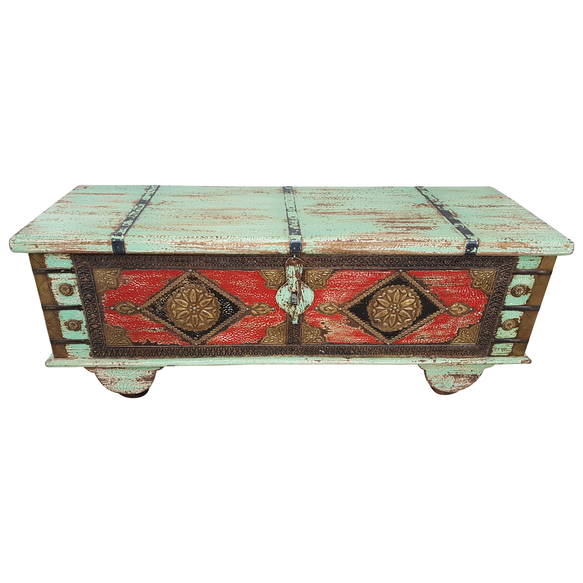 Truhe Kiste Holztruhe Vintage Massiv Box aus Altholz Antik Handarbeit Unikat 10