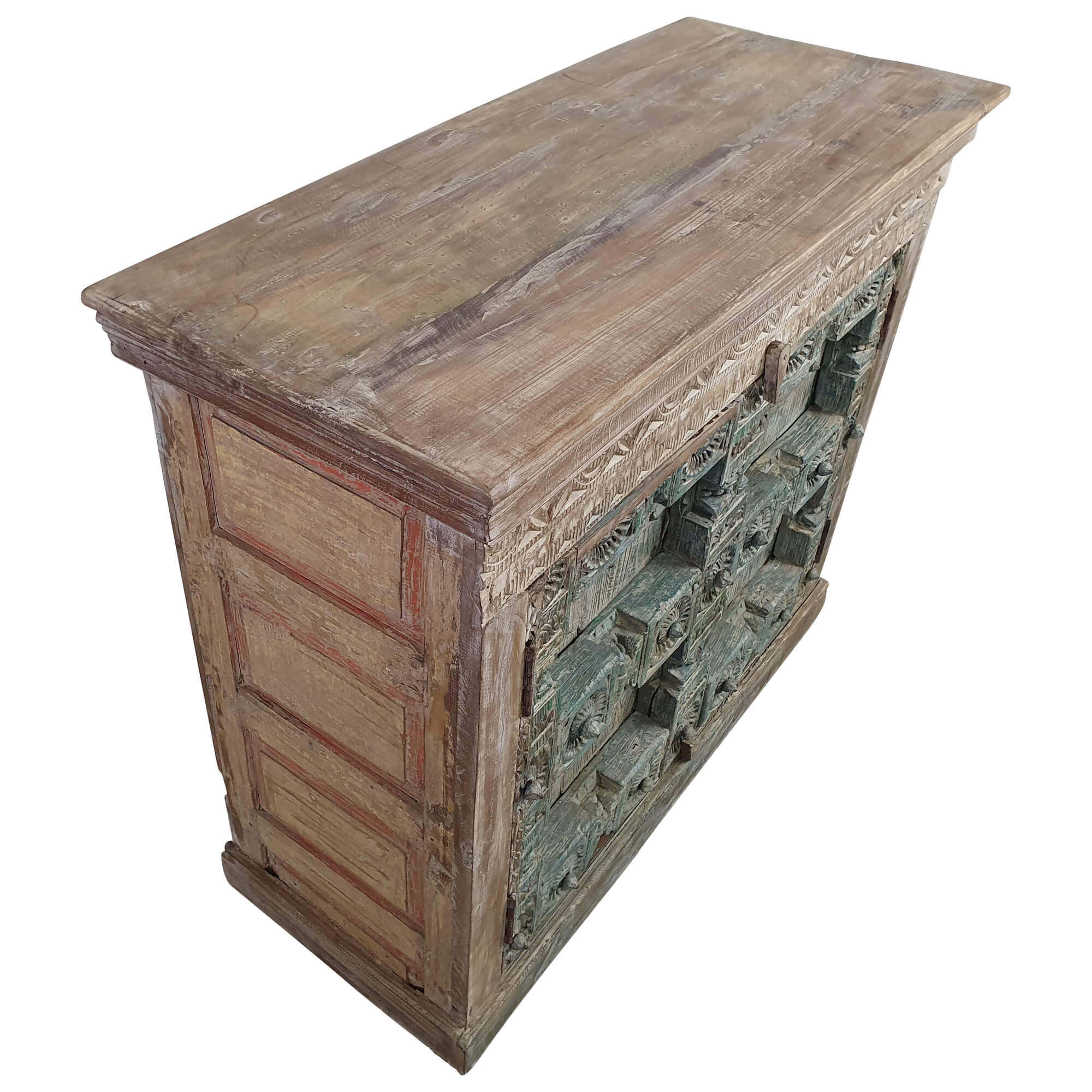 Kommode Sideboard Anrichte Damachiya Vintage Taste of India Alt Antik Unikat 1