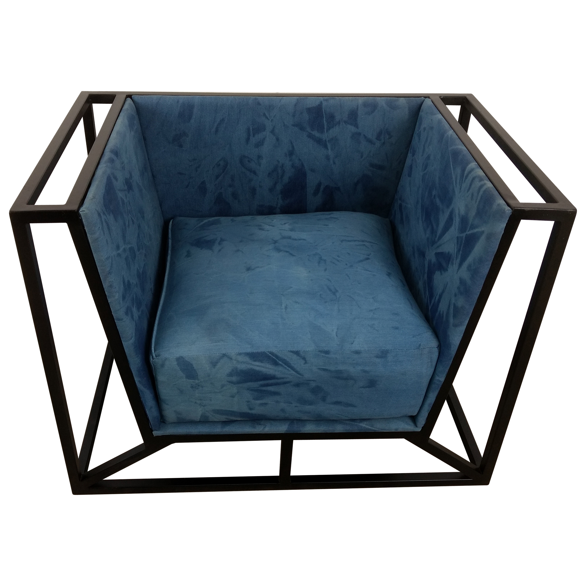 Sessel Clubsessel Lounge Relaxsessel CANVA Designer Armcair Loft Industrie Jeans