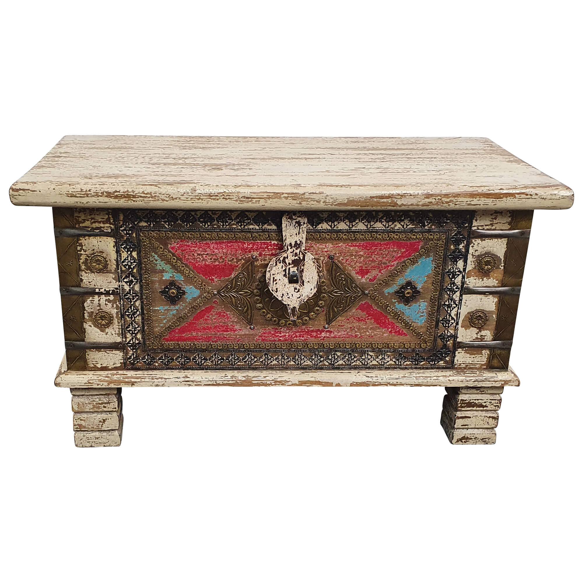 Holztruhe Vintage Truhe Holz Shabby Kiste Holzkiste Box Lagerung Massiv Unikat 6