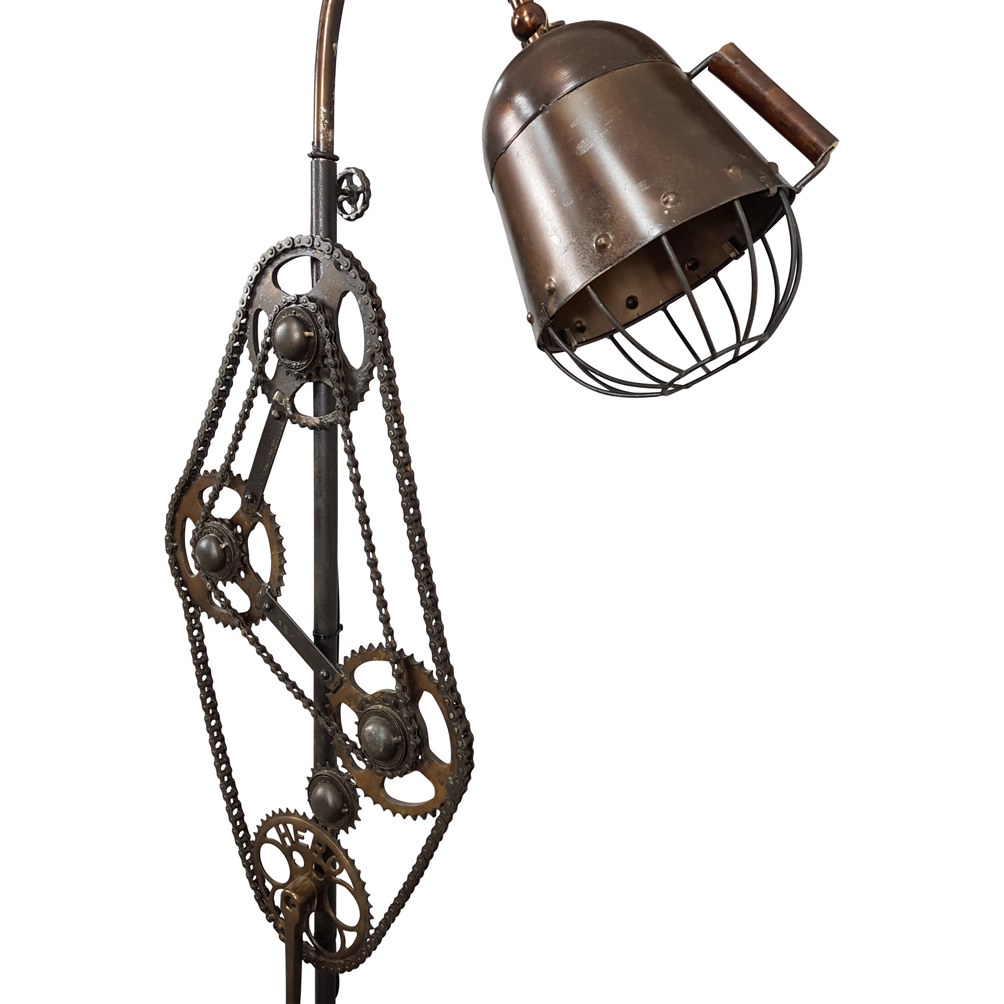 Stehlampe Leuchte Steampunk Pipe Industrial Industrie Retro Vintage Art Loft Design