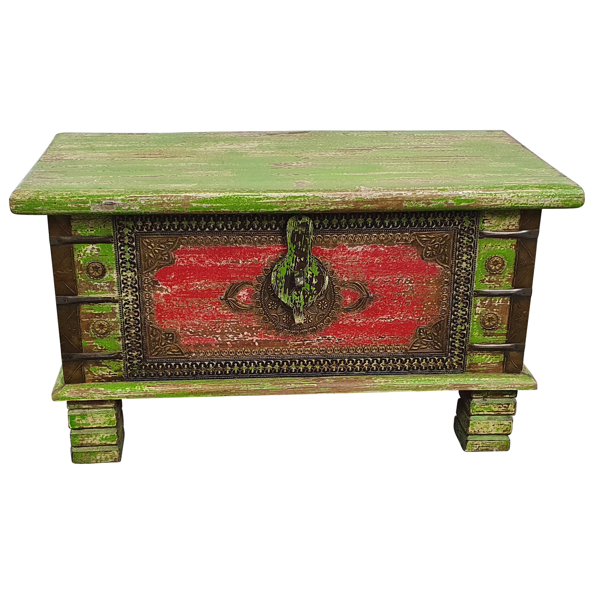 Holztruhe Vintage Truhe Holz Shabby Kiste Holzkiste Box Lagerung Massiv Unikat 3