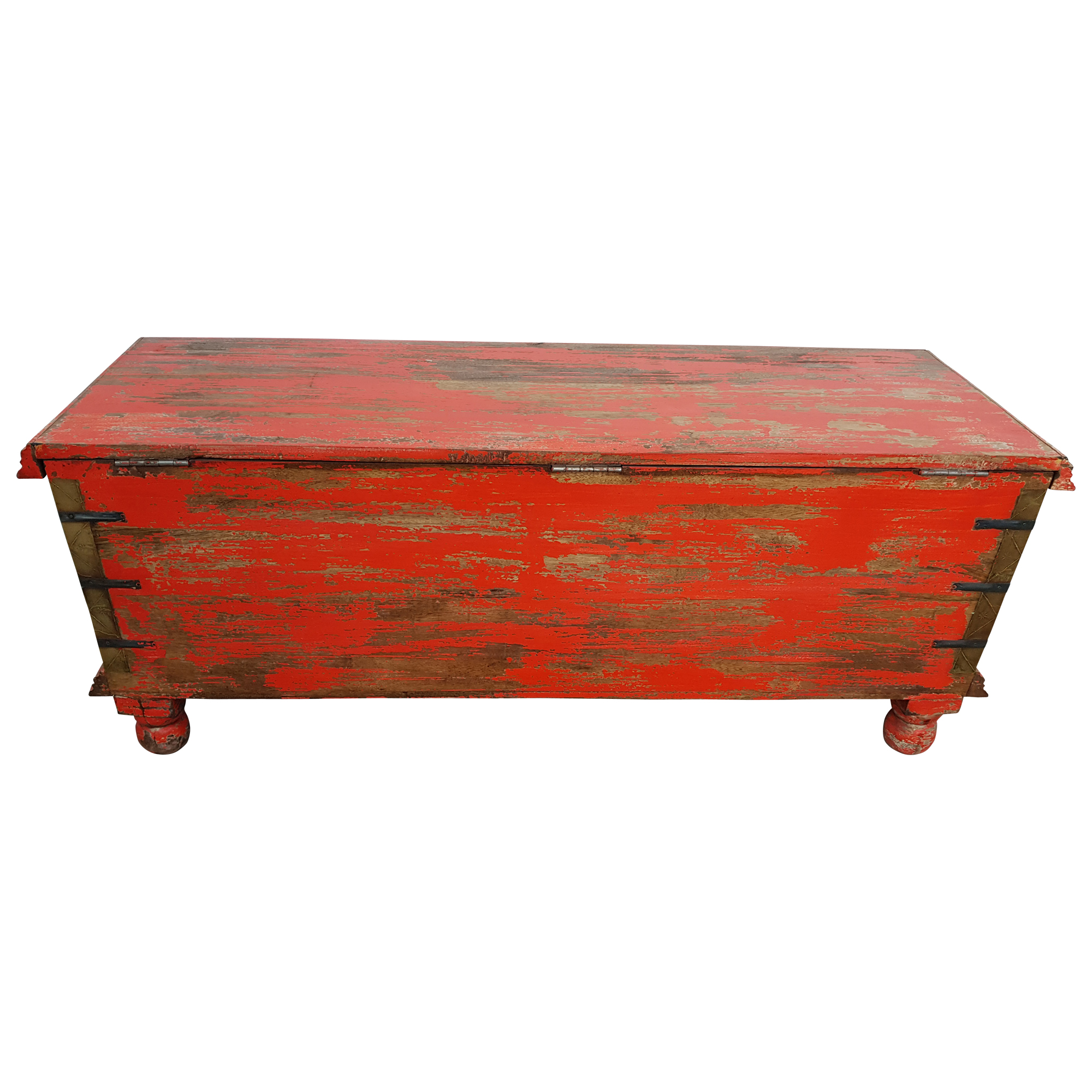 Truhe Kiste Holztruhe Vintage Massiv Box aus Altholz Antik Handarbeit Unikat 1