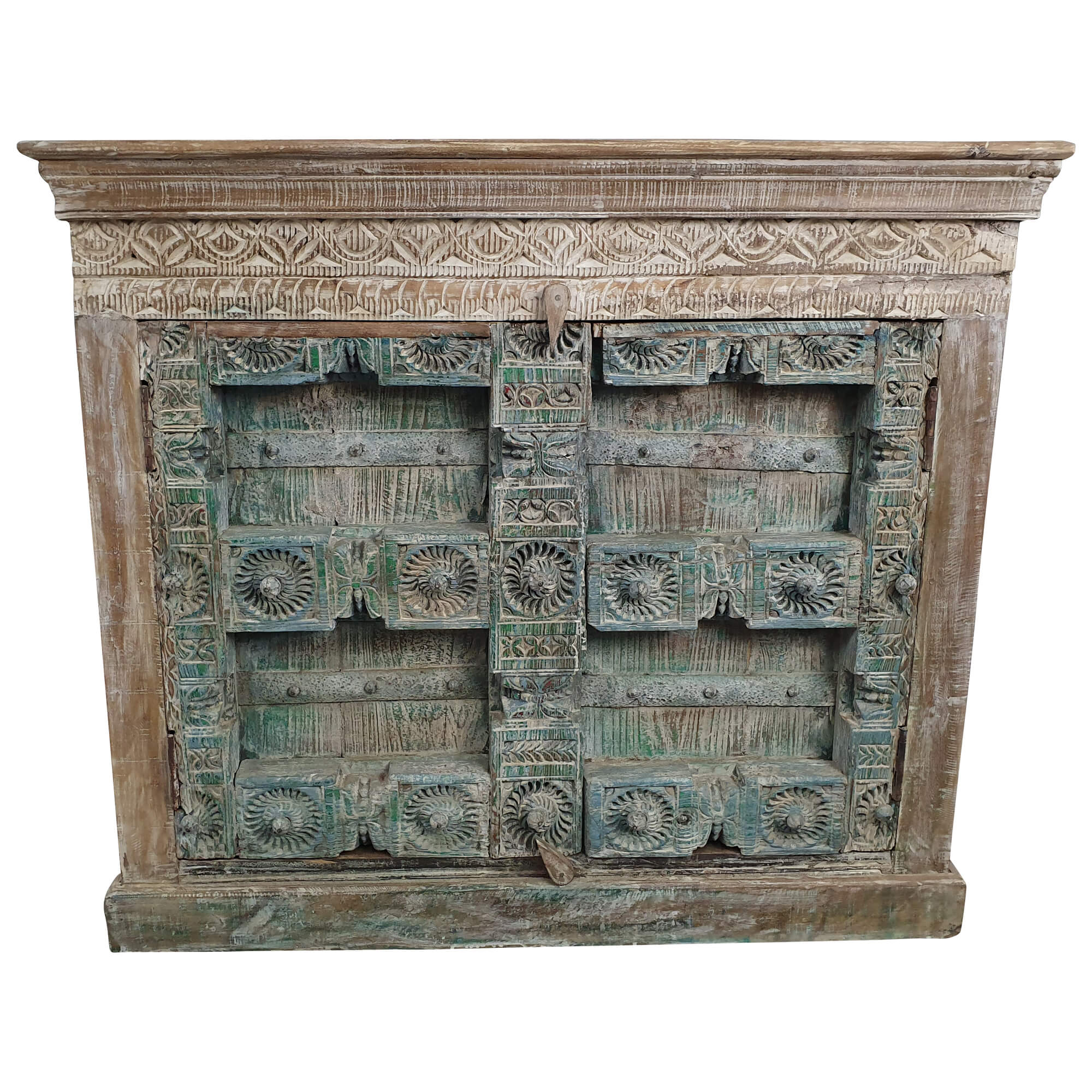Kommode Sideboard Anrichte Damachiya Vintage Taste of India Alt Antik Unikat 1