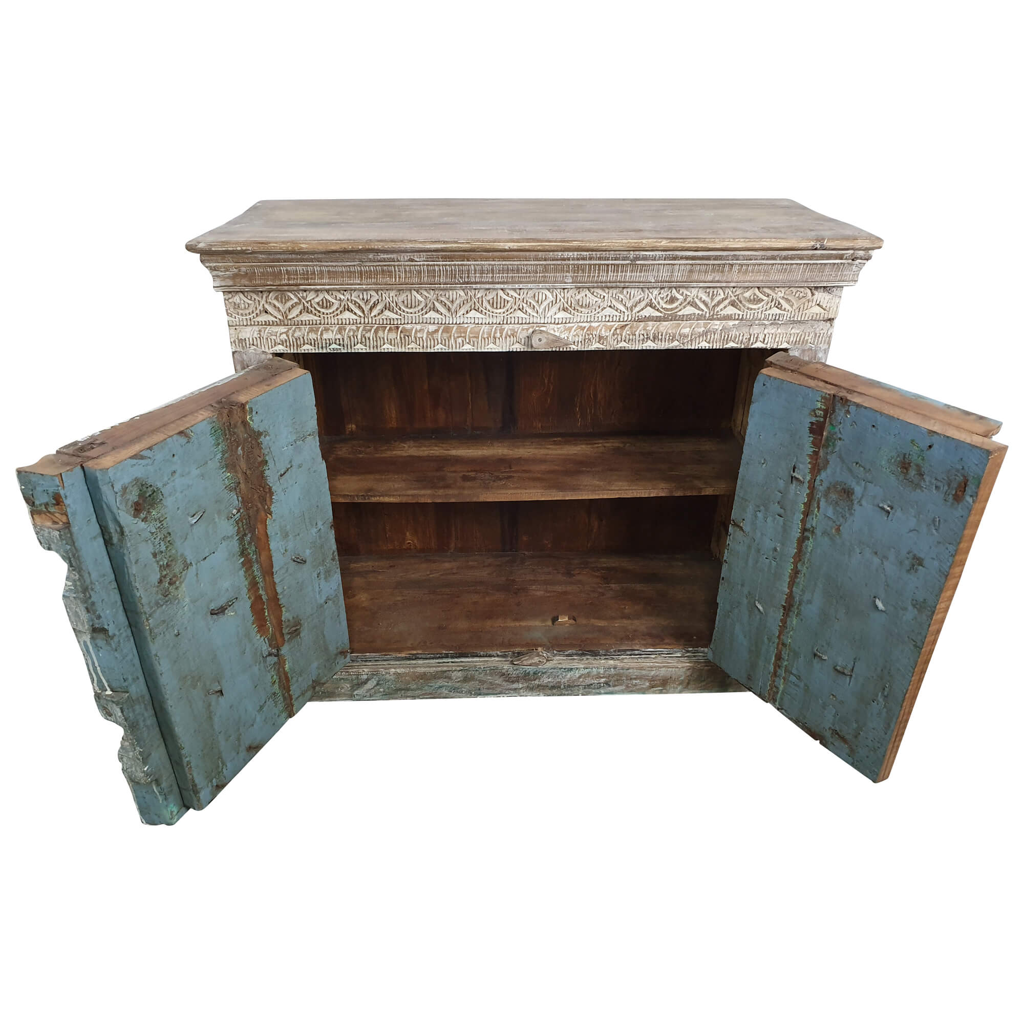 Kommode Sideboard Anrichte Damachiya Vintage Taste of India Alt Antik Unikat 1