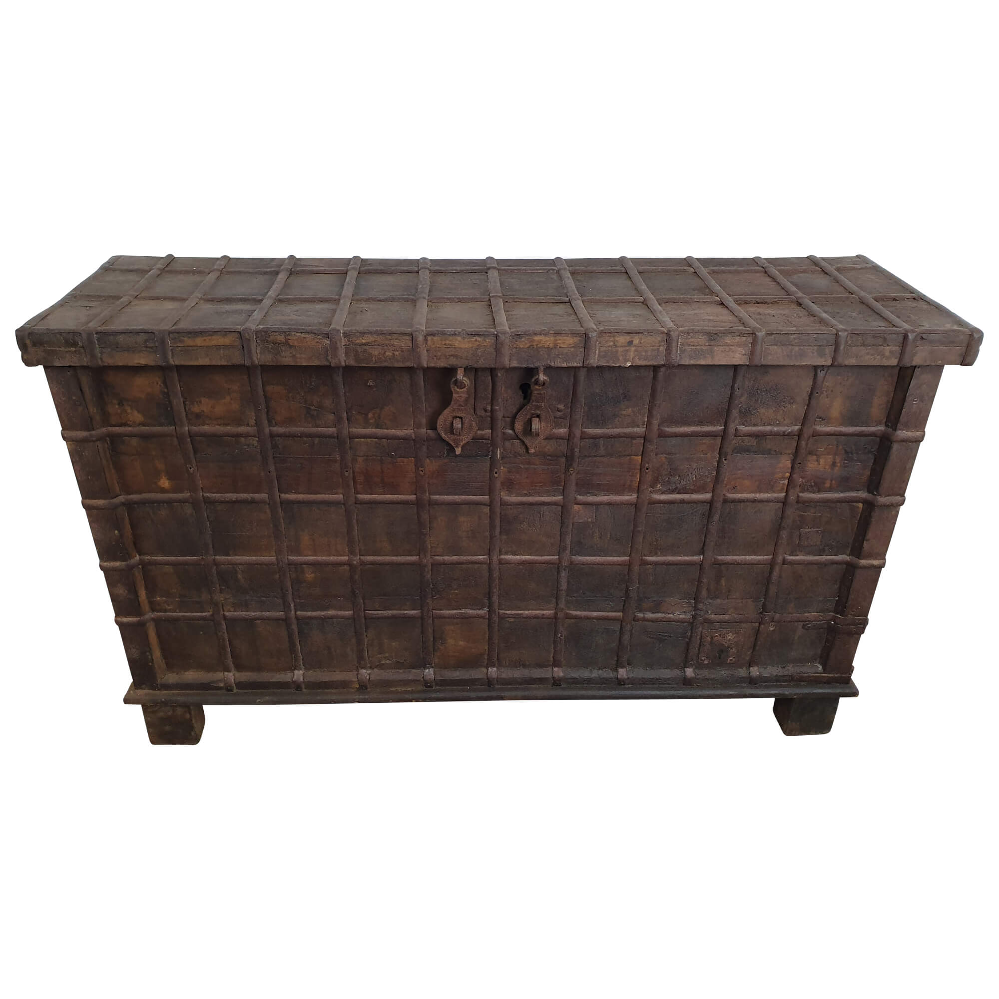 Große Holztruhe Truhe Hochzeitstruhe Vintage Massivholz Altholz Antik Unikat 6