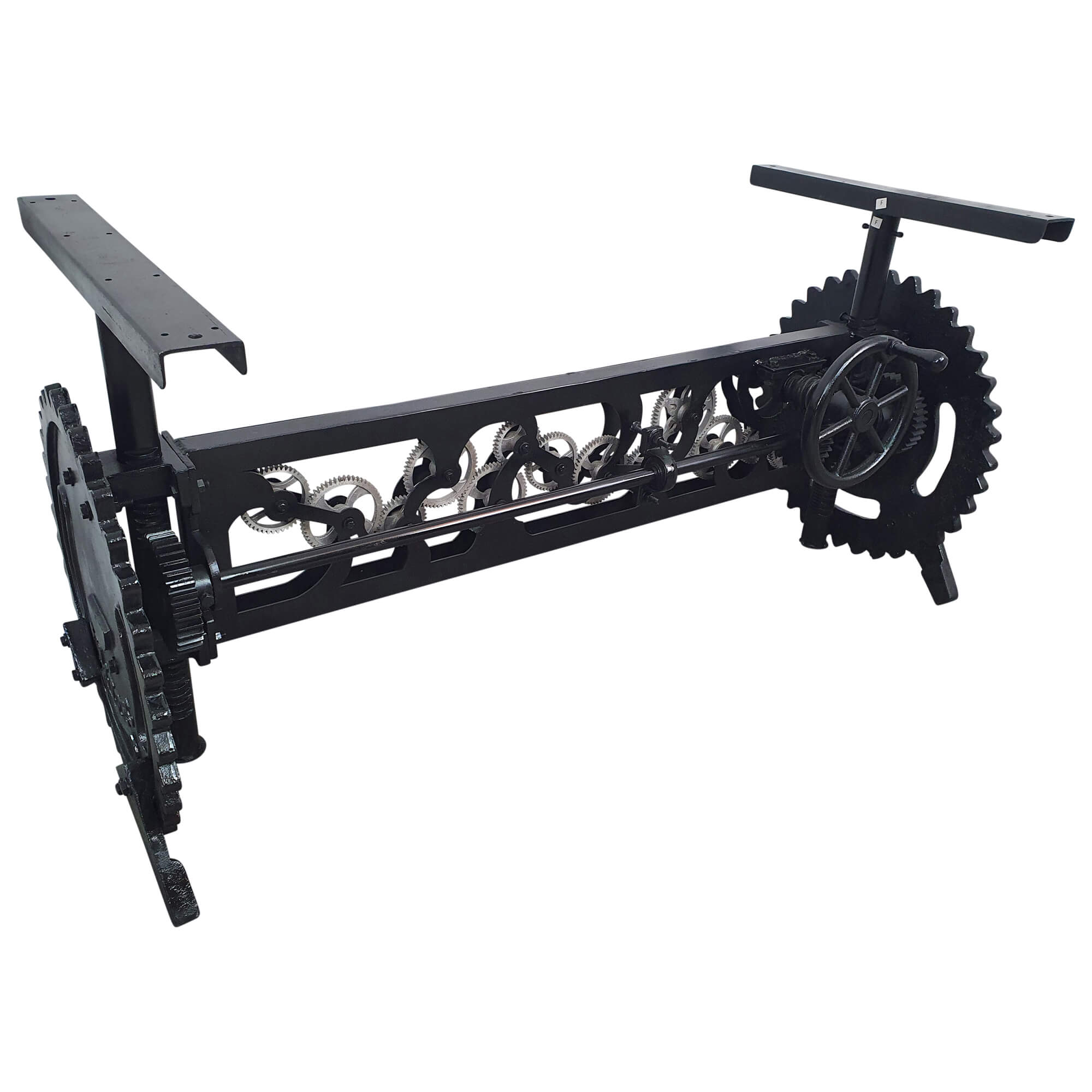 Esstisch Tischgestell höhenverstellbar mit Kurbel Esszimmertisch Vintage Crank Table