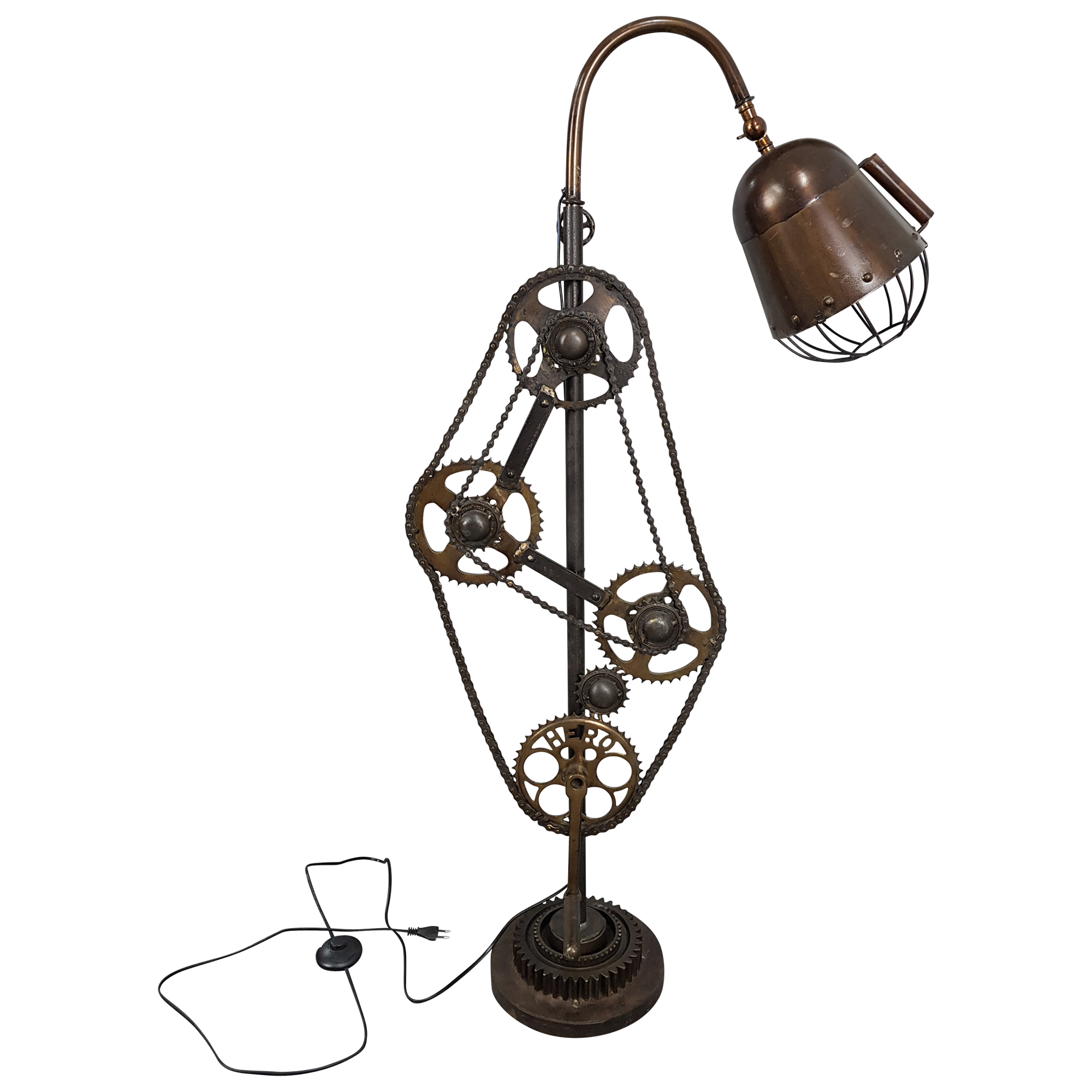 Stehlampe Leuchte Steampunk Pipe Industrial Industrie Retro Vintage Art Loft Design