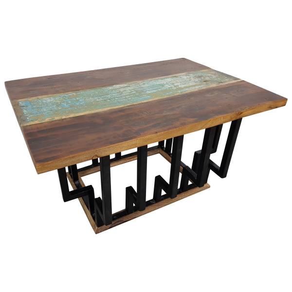 Wohnzimmertisch Couchtisch Lounge-Tisch Massiv-Holz Fabrik Industrie Design