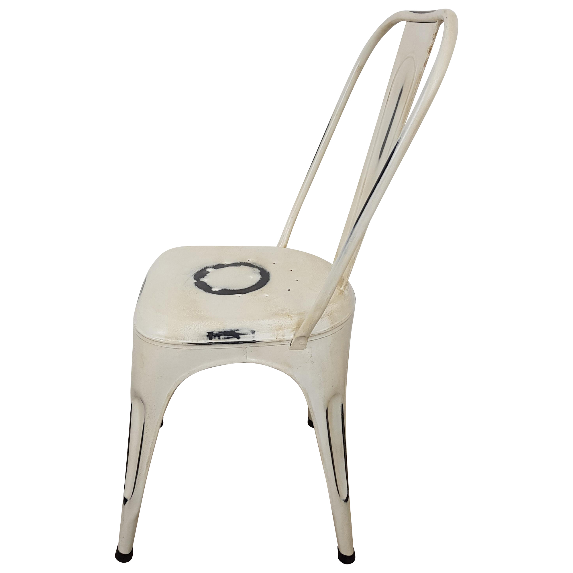 Esszimmerstuhl Stapelstuhl Retro Look Bistrostuhl Vintage Stuhl Metall