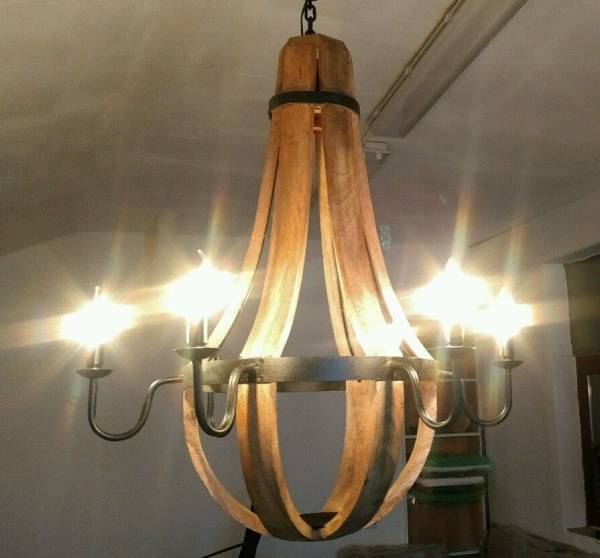 Kronleuchter Pendelleuchte Lampe 6flg Antik Look Rustikal