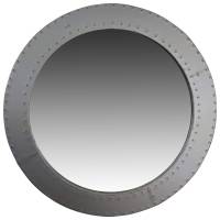 Spiegel rund Wandspiegel silber Ø 60cm Durchmesser Alu Aviator Industrial Design Spiegel rund Wandspiegel silber Ø 60cm Durchmesser Alu Aviator Industrial Design