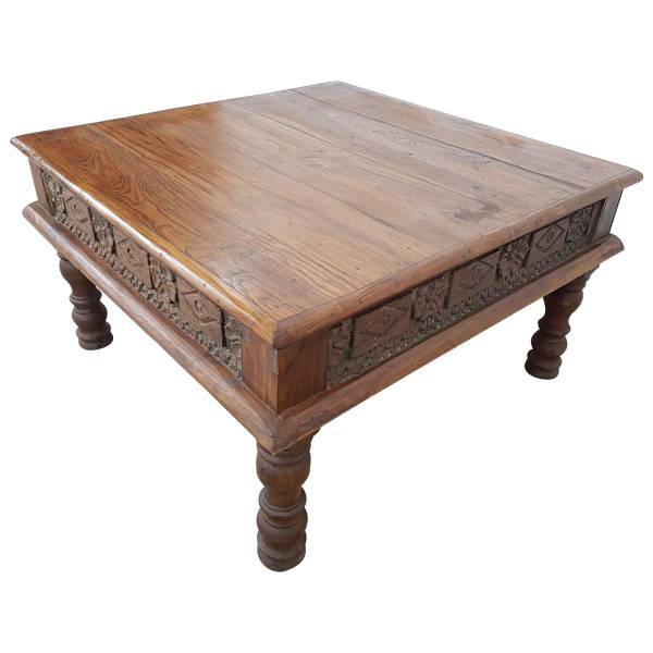 Couchtisch Indischer Bajot Orientalischer Orient Tisch 80cm Unikat Einzelstück 2 IT10092