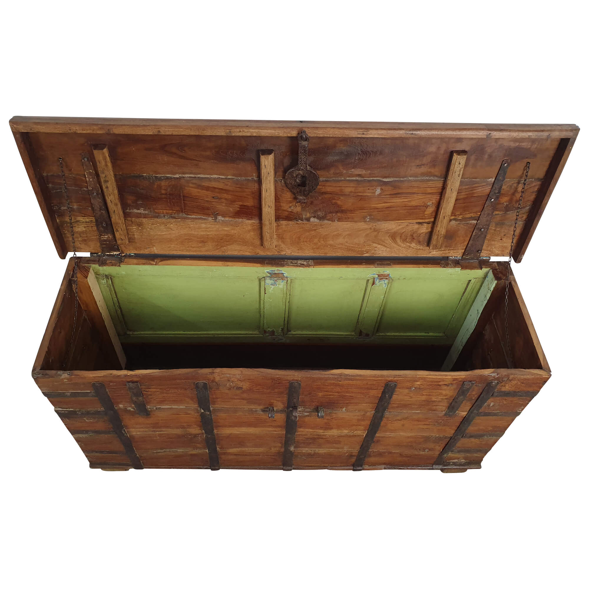 Große Holztruhe Truhe Hochzeitstruhe Vintage Massivholz ...