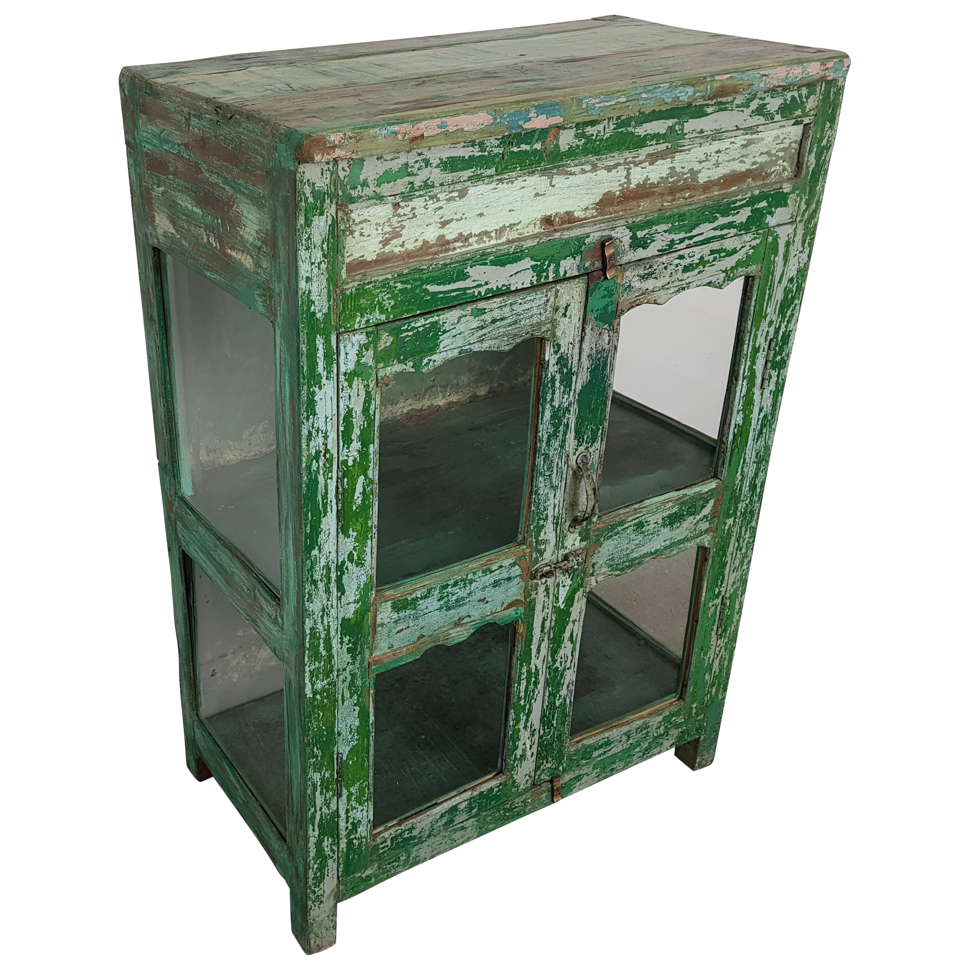Kommode Anrichte Vitrine Schrank Grun Massivholz Vintage Shabby Chic Unikat 11 Kommoden Mobel