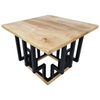 Couchtisch Lounge-Tisch Mango Massiv-Holz Bar Bistro Cafe Loft Industrial
