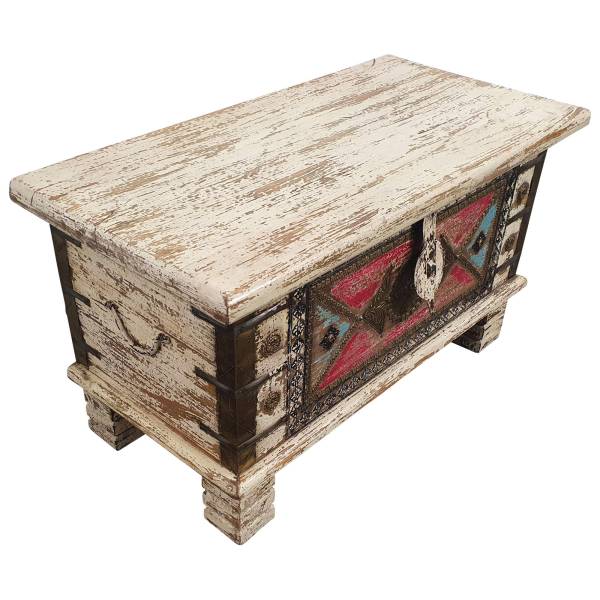 Holztruhe Vintage Truhe Holz Shabby Kiste Holzkiste Box Lagerung Massiv Unikat 6