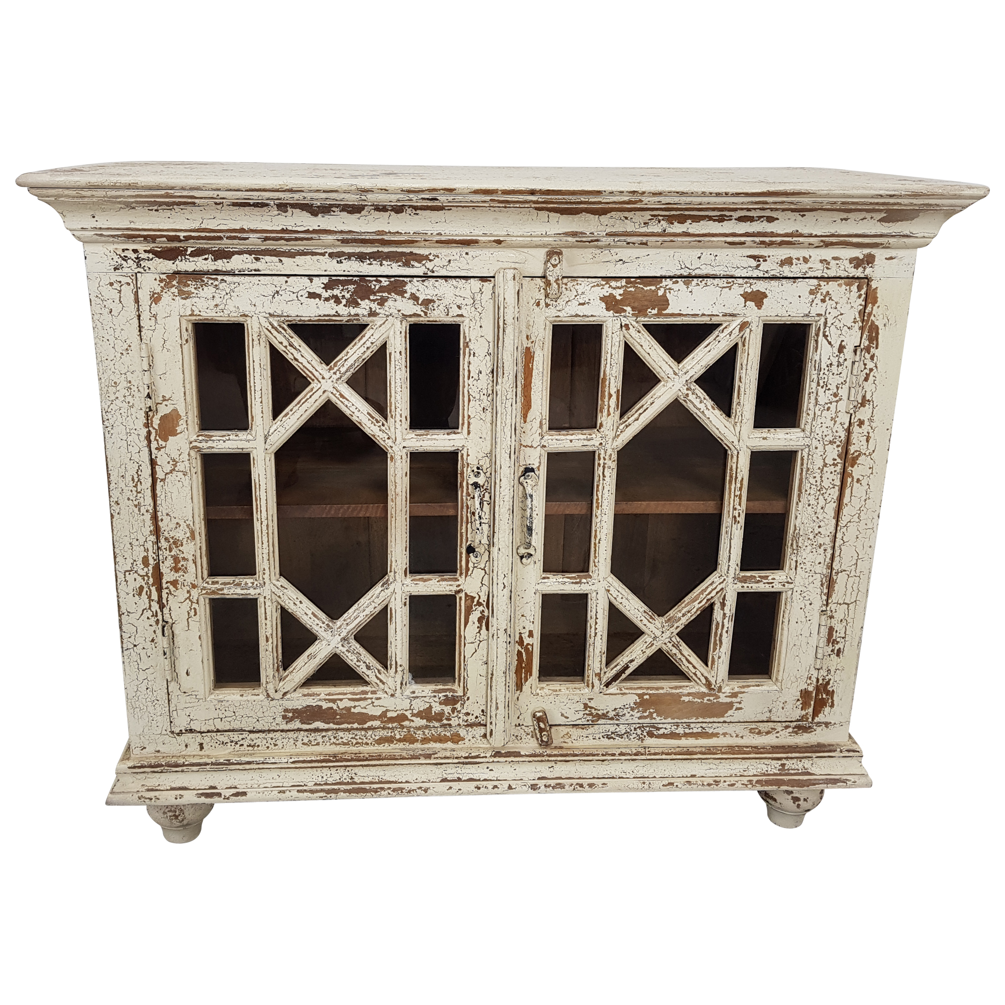 Kommode Anrichte Vitrine Schrank Weiss Massivholz Vintage Shabby Chic Unikat 2 Kommoden Mobel