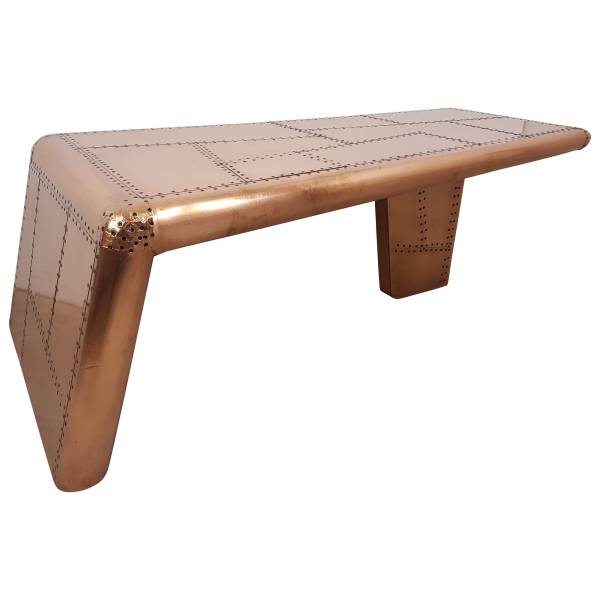 Couchtisch Wohnzimmertisch Sofatisch Loungetisch Aviator Kupfer-Fahrbig Design