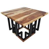 Couchtisch Lounge-Tisch Sheesham Massivholz 60cm Bar Bistro Cafe Loft Industrial Couchtisch Lounge-Tisch Sheesham Massivholz 60cm Bar Bistro Cafe Loft Industrial
