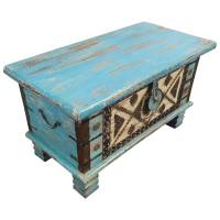 Holztruhe Vintage Truhe Holz Shabby Kiste Holzkiste Box Lagerung Massiv Unikat 5