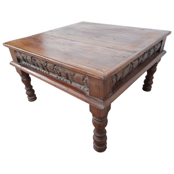 Couchtisch Indischer Bajot Orientalischer Orient Tisch 80cm Unikat Einzelstück 1 IT10091