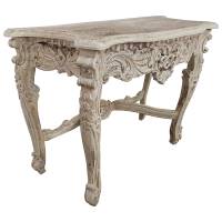 Kommode Anrichte Schrank Schminktisch weiß Antik Massiv-Holz Vintage Shabby Chic