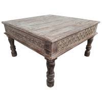 Couchtisch Indischer Bajot Orientalischer Orient Tisch 80cm Unikat Einzelstück 5