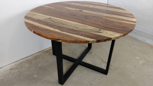Esstisch Küchentisch Esszimmer-Tisch Massiv-Holz Design Rund Ø 120 cm modern Art