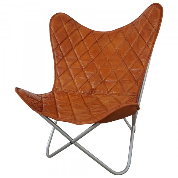 Butterfly Chair Sessel Design Lounge Stuhl Leder braun Loungesessel ... Butterfly Chair Sessel Design Lounge Stuhl Leder braun Loungesessel ...