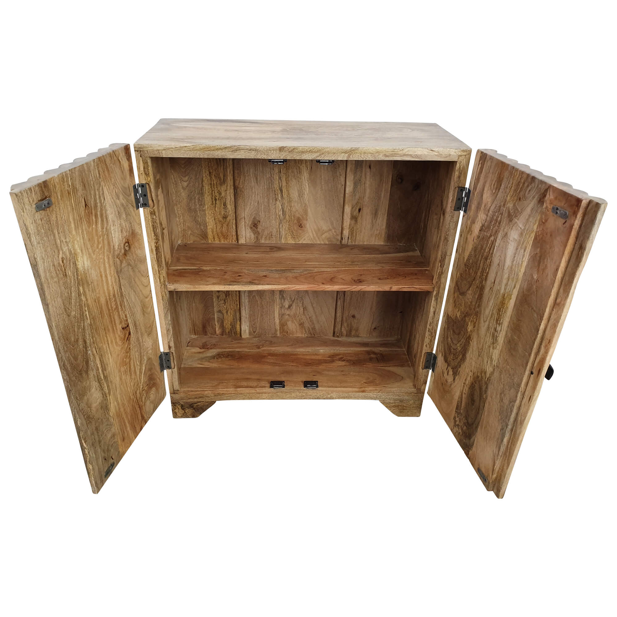 Kommode Schrank Sideboard Mango Holz Geschnitzt Surprise Puzzle