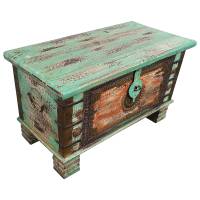 Holztruhe Vintage Truhe Holz Shabby Kiste Holzkiste Box Lagerung Massiv Unikat 33