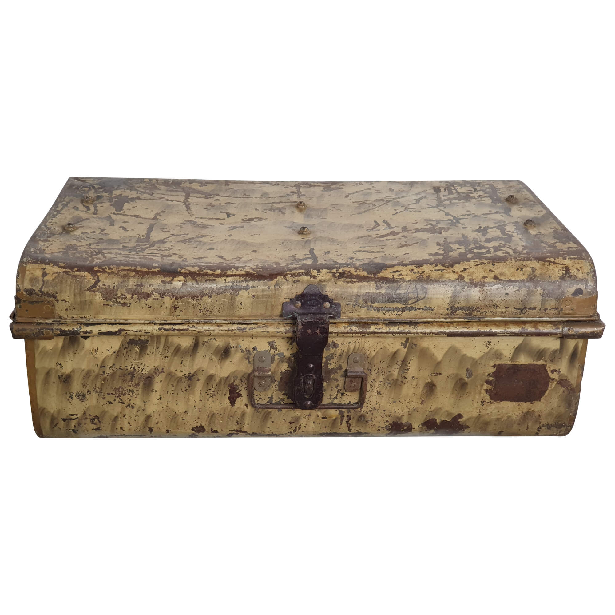 Alter Koffer Metall Vintage Metallkoffer alte Kiste Metalllkiste shabby