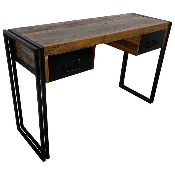 Schreibtisch Vintage 120 cm breit Bürotisch Tisch Holz Arbeitstisch Industrial