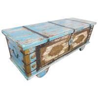 Truhe Kiste Holztruhe Vintage Massiv Box aus Altholz Antik Handarbeit Unikat 18