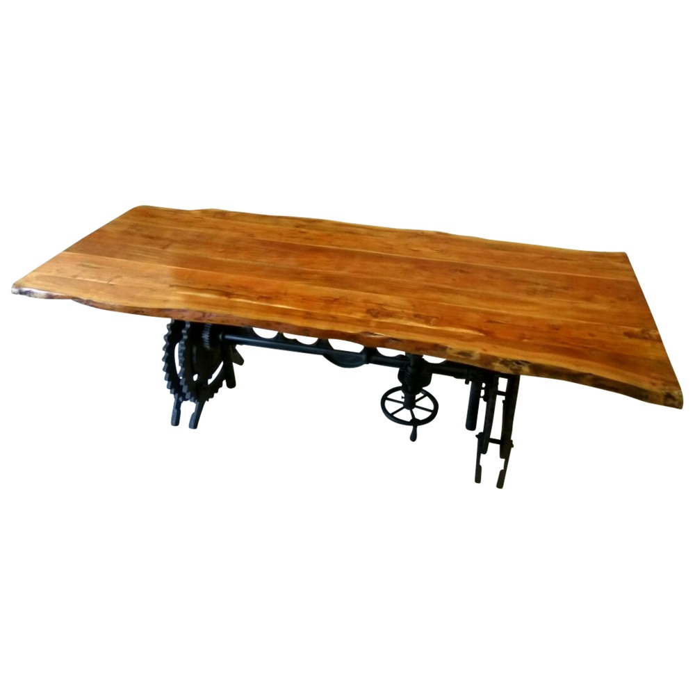 Esstisch Esszimmer-Tisch Baumstamm Massiv-Holz Industrial ...